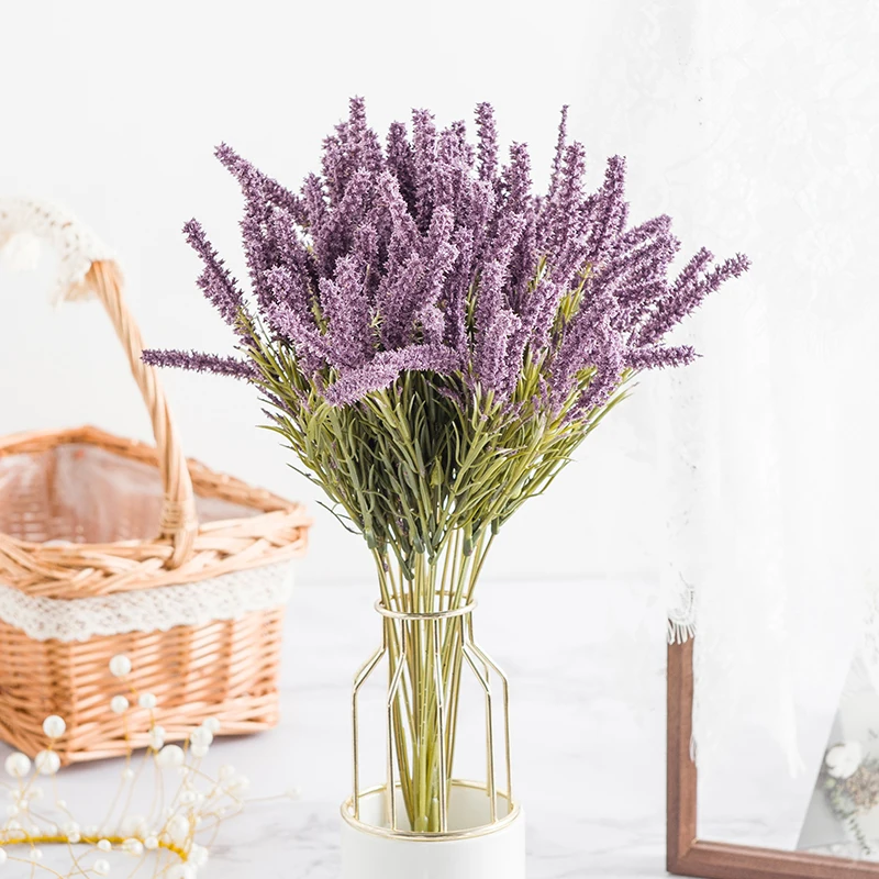 

Artificial Plant Lavender Wheat Ears Home Decor Christmas Crafts Flower arrangement Diy Living Room Fake Flowers Bonsai Wedding