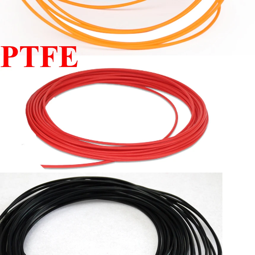 2.5*4mm 2.5x4mm 3*5mm 3x5mm 4*6mm 4x6mm 5*7mm 5x7mm ID*OD Black Red Insulation Soft FEP F46 Catheter Hose Plastic Pipe PTFE Tube