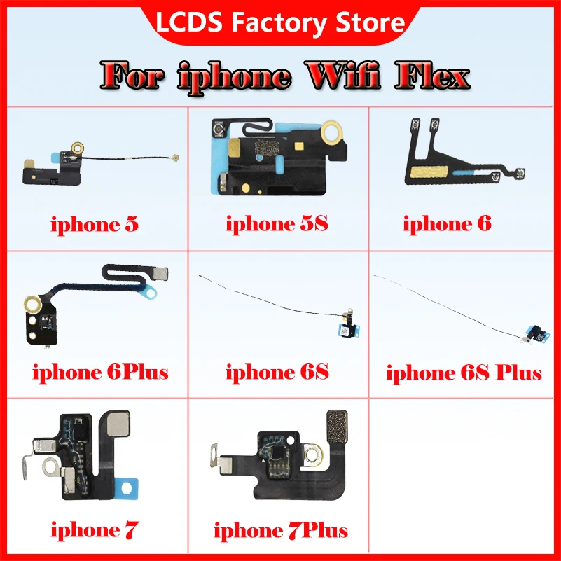 Tested WiFi Antenna Signal Flex Ribbon Cable Replacement Kit For iPhone 5 5S 6 6Plus 6S 6SPlus 7 7Plus