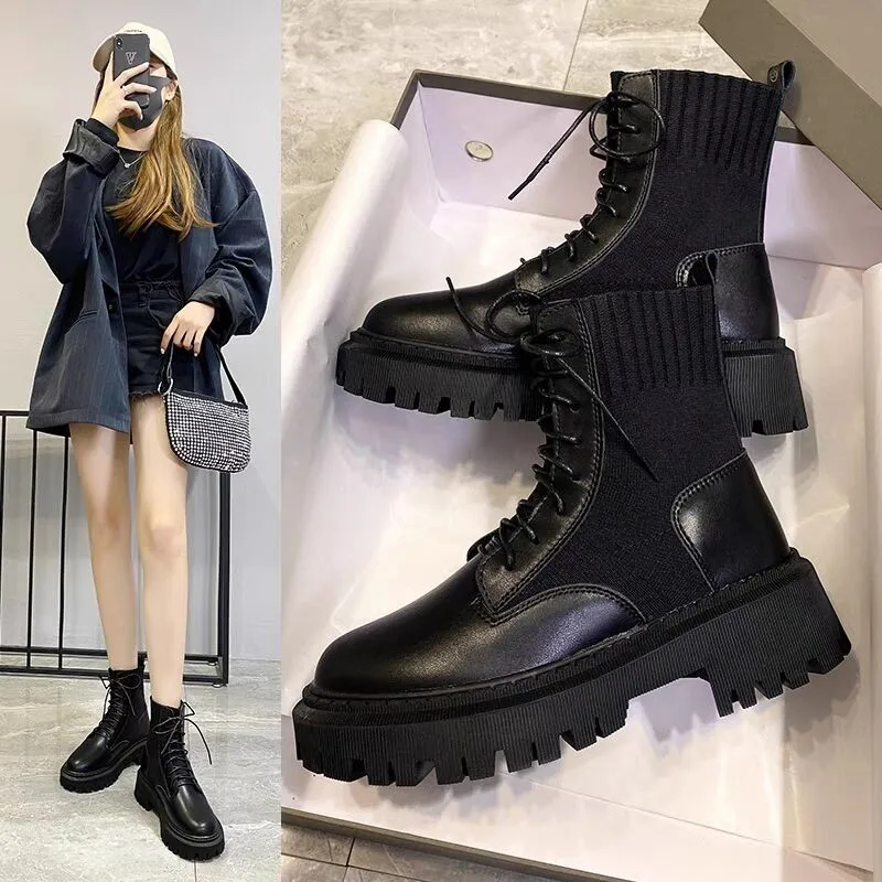 Boots Women Genuine Leather Shoes For Winter Boots Shoes Woman Casual Autumn Genuine Leather Botas Mujer Female Ankle Boots