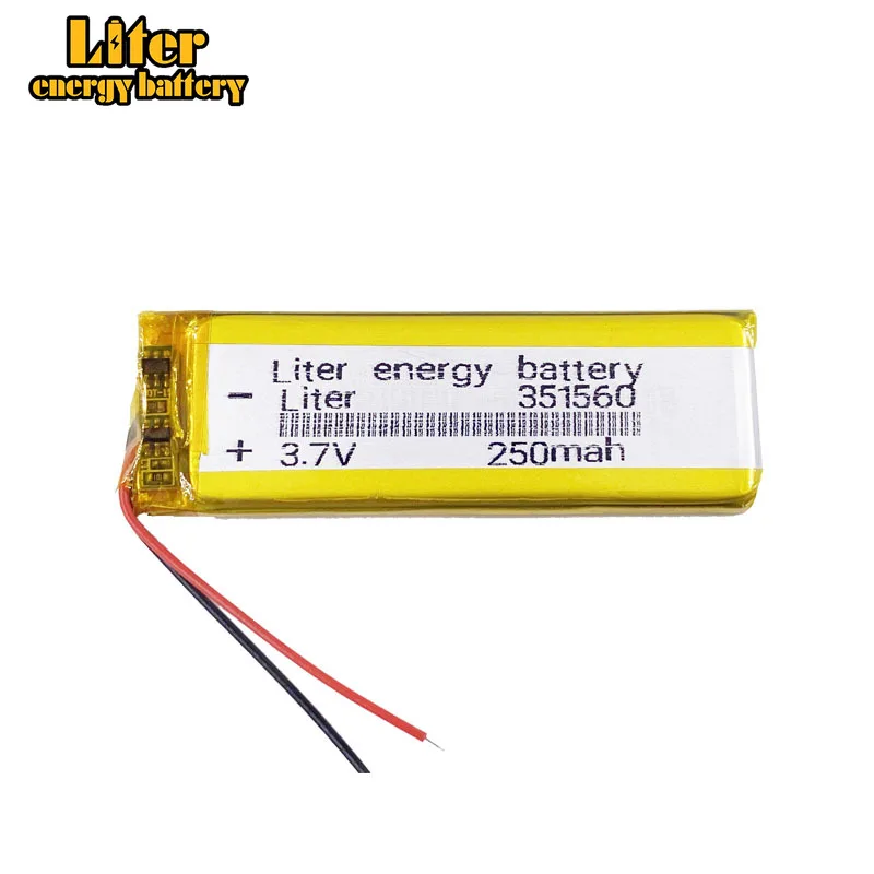 3,7 V литиевая батарея Shinco X6 A20 современный F188 351560 401560 250 мА/ч, акаи камера соединением записывающая