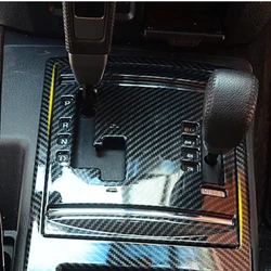 LHD!! For Mitsubishi Pajero V80 V93 V95 V97 V98 2007-2021 Carbon Style Gear Shift Box Cup Holder Panel Cover Trim Car Styling