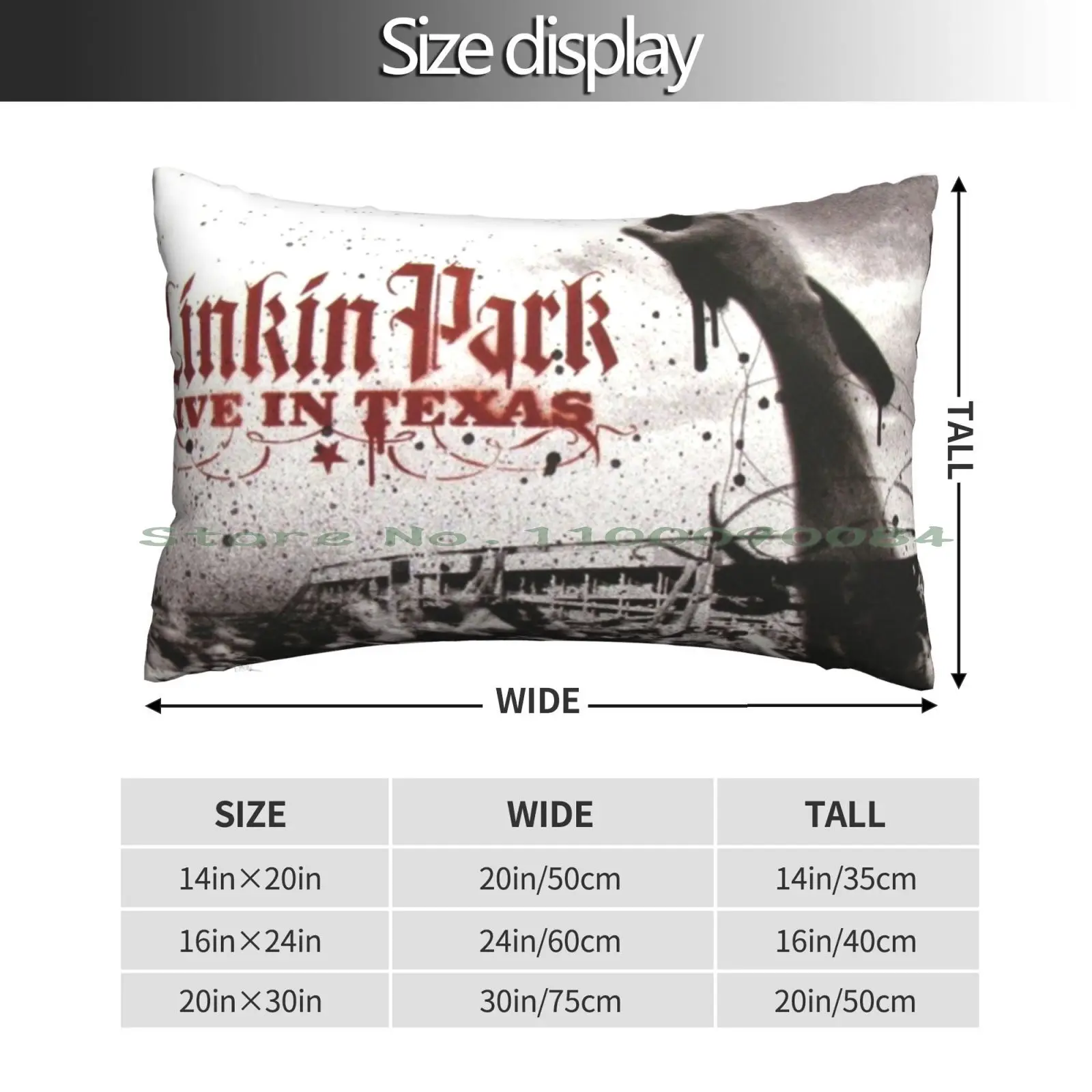 Live In Texas Pillow Case 20x30 50*75 Sofa Bedroom Minato Namikaze Shippuden Long Rectangle Pillowcover Home Outdoor Cushion