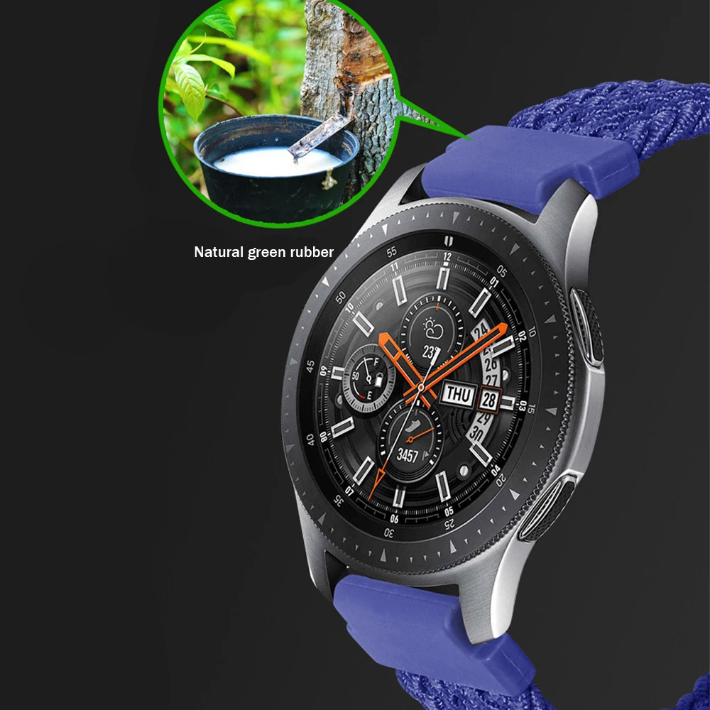 Pulseira de nylon elástica, pulseira para garmin vivoactive 3/4 forerunner 245 645, pulseira música para garmin vivoactive 22mm 20mm