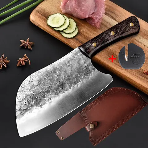 Forged stainless steel kitchen knives with cover JYi