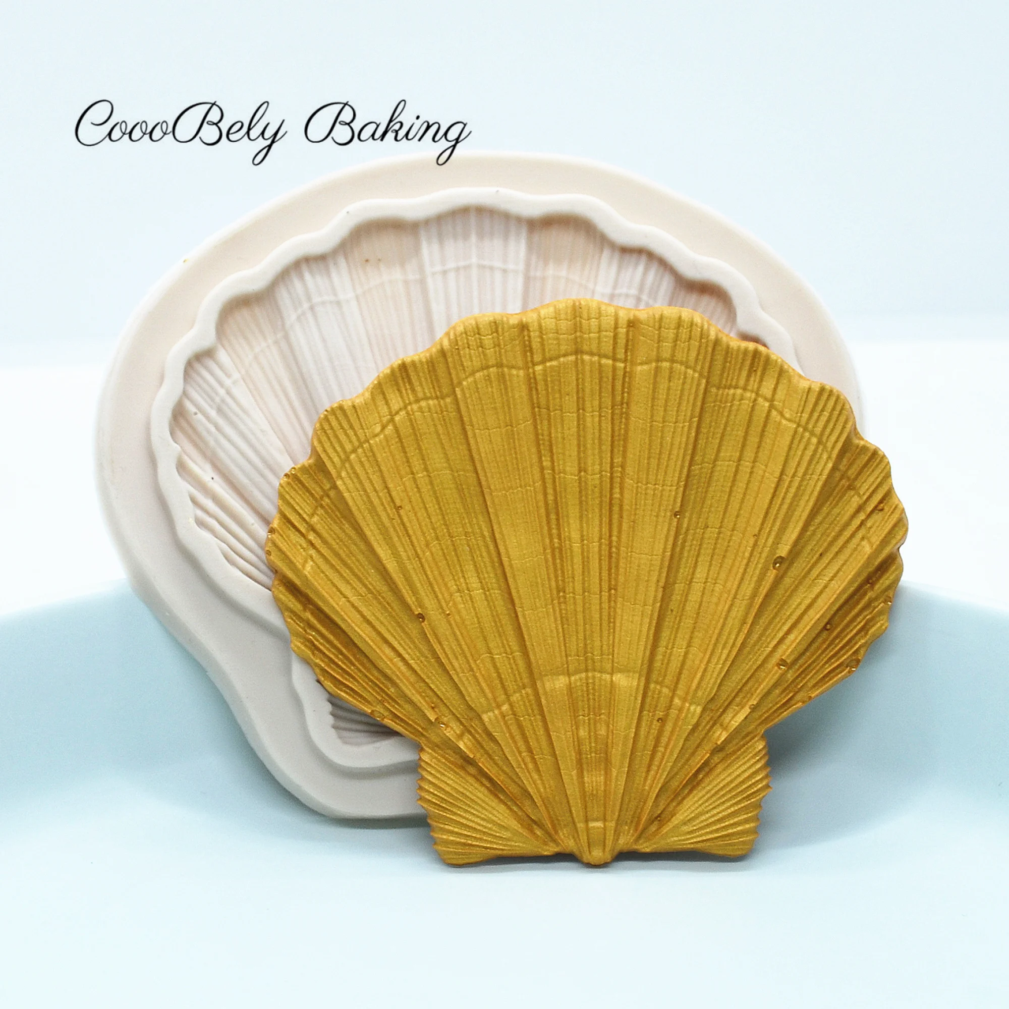 Shell DIY Fondant Cake Decorating Tools Seashells Cupcake Chocolate Wedding Cake Border Silicone Molds Kitchen Baking Moulds