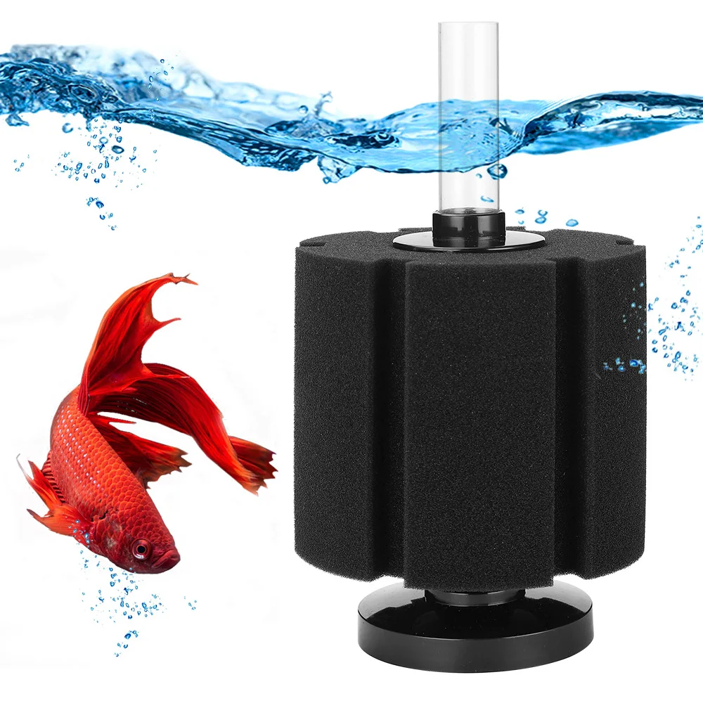 Fish tank Pneumatic Filter Silent Water  Cotton Material sponge water filter media aqurium accessories skimmer