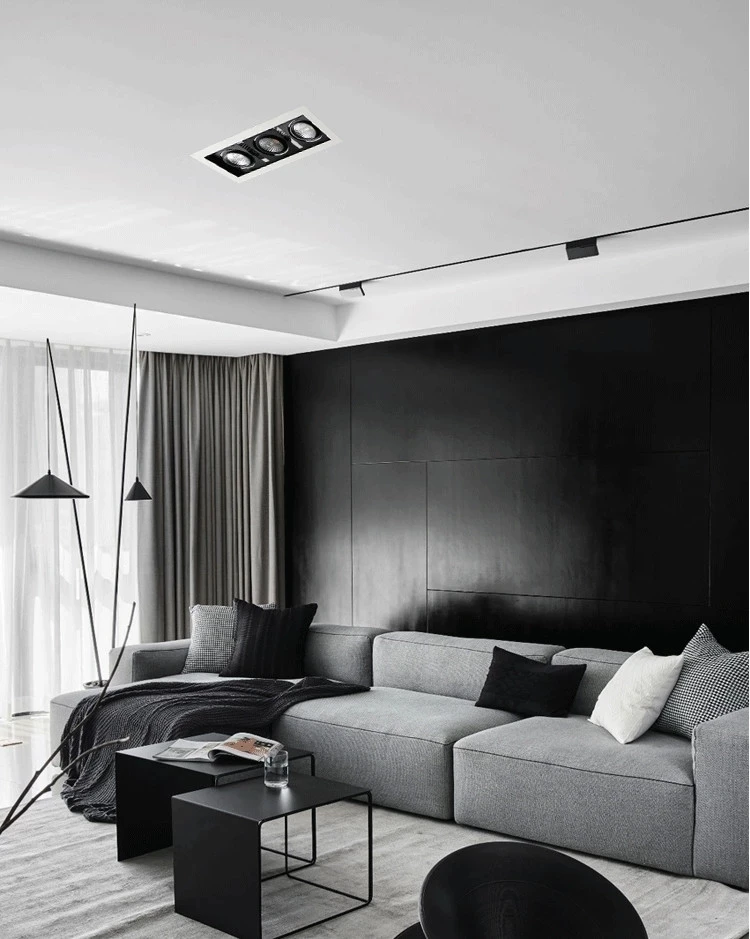 Emissor de luz led para teto ajustável, economia de energia, 10w, 20w, 30w, para iluminação doméstica, ce/rohs