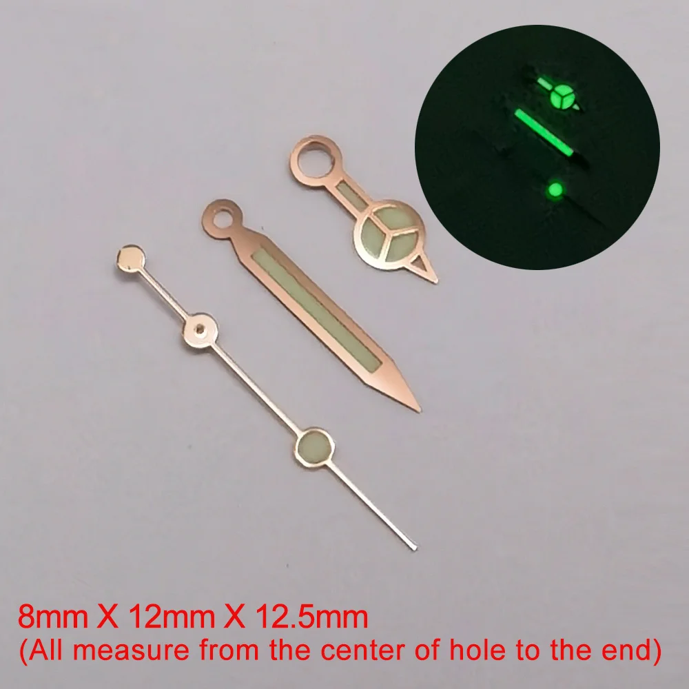 A-Series Watch Accessories Watch Hands Pointer NH35 Green Super Luminous, Suitable for NH35, NH36 Movement Hands