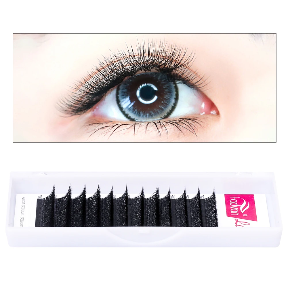 Fadvan 4D W Shaped Lashes Wholesale 10pcs Faux Mink Premade Volume Fans W Style Eyelash Comfortable Soft Natural Volume Lash