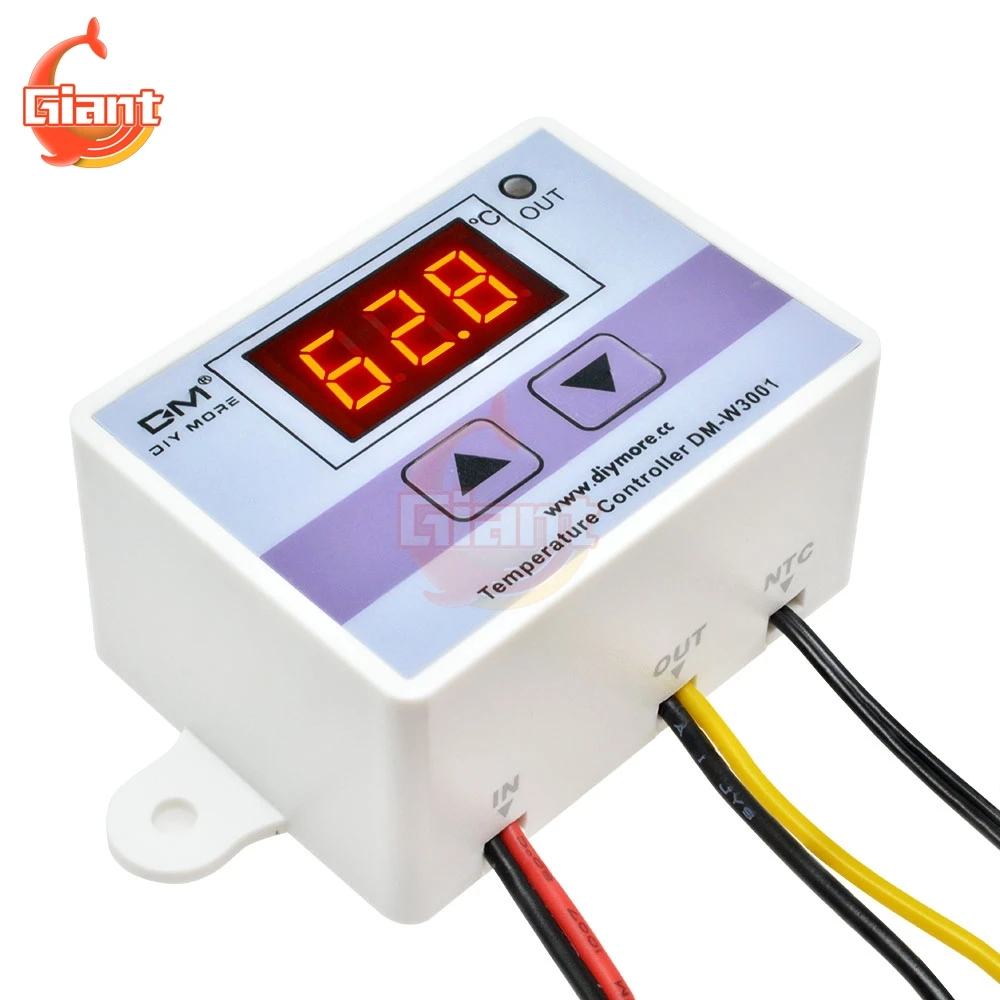 Temperature Controller  DC 24V 110V-220V 12V Digital LED Temperature Controller Thermometer Thermo Controller Switch Probe