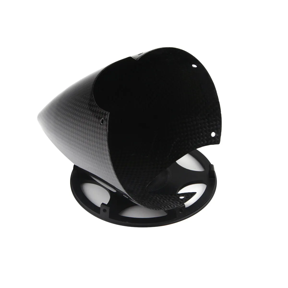 1piece 2 Blades Carbon Fiber Spinner Cone For Gasline RC Airplane 4\'\' with Black Plate