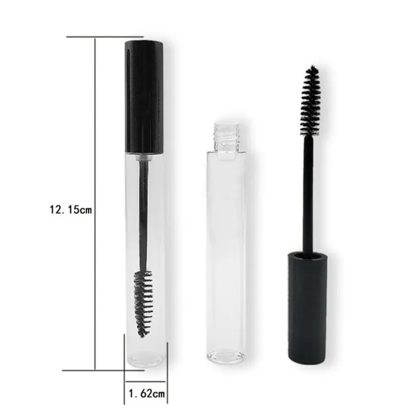 3PCS/Set 10ml Empty Mascara Tube Black Wand Eyelash Cream Vial Liquid Refillable Bottle With Funnel DIY Makeup Cosmetic Containe