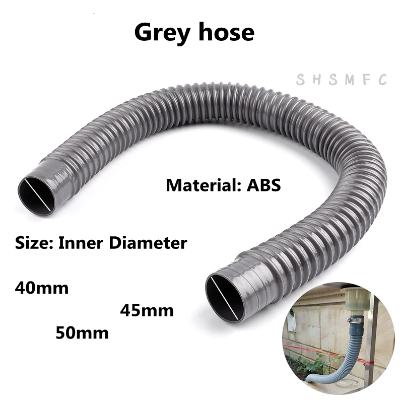 

1pc 40,45,50mm Length 45~150cm Aquarium Corrugated Pipe Durable Fish Tank Inlet Outlet Hose Gardens Water Pipe Supplies Fittings