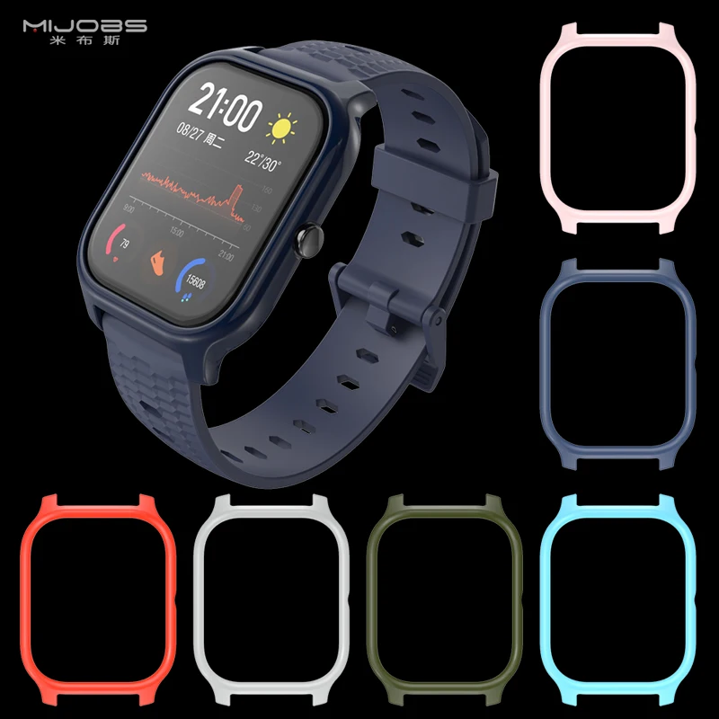 保護ケース xiaomi huami amazfit gts 用 tpu フレーム amazfit gts スマートウォッチ pc プロテクターアクセサリー