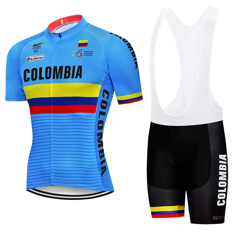 Colombia Short Cycling Jersey, Bicycle T Shirt, Bike Clothing, MTB Sports Wear, Motocross Mountain Road, Tight Breathabl