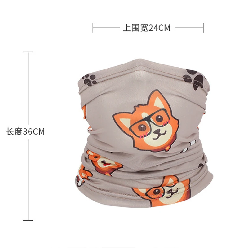 Seamless Outdoor Scarf Children Kids Tube Bandana Neck Gaiter Warmer Headwear Face Cover Breathable Headband Hiking Scarves