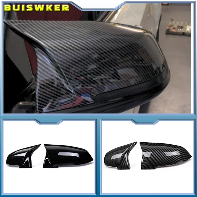 For BMW 1 2 3 4 Series F20 F30 F31 F32 F36 2012 - UP 320i 328i 330d 335i M3 M4 Look Replacement style Carbon Fiber Mirror Cover