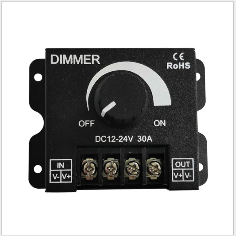 30A 12V24V DC dimmer switch LED strip brightness adjuster Light knob DC switch