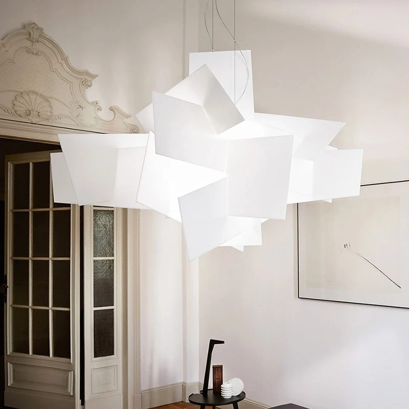 Imagem -03 - Replica Foscarini Lâmpada Grande Bang Empilhamento Criativo Pingente Luzes Decoração da Arte D65cm 95cm Led Suspensão Pingente Lâmpada