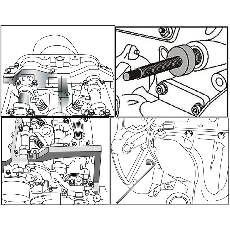 Trục Cam 1.4 1.6 N12 N14 Bộ Mini Ep6 BMW PSA Động Cơ Thời Gian Dụng Cụ Khóa S