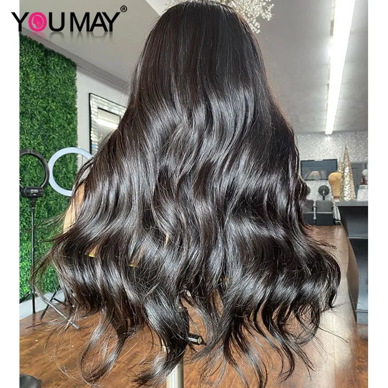 250 Dichtheid Body Wave Kant Voor Menselijk Haar Pruiken Voor Zwarte Vrouwen 360 Kant Frontale Pruik Nep Hoofdhuid Bob 370 sluiting