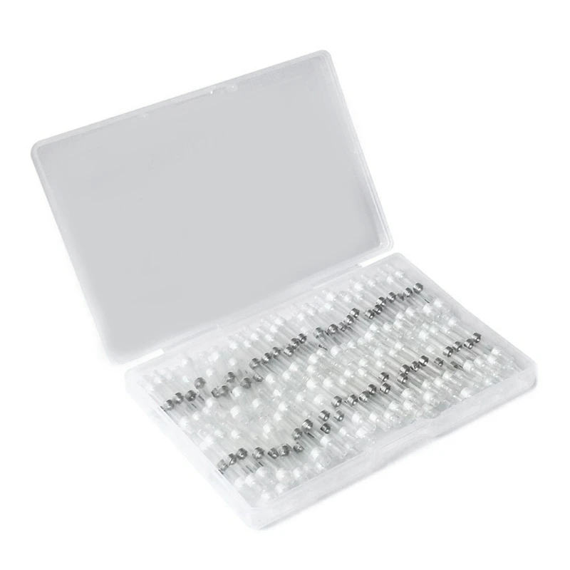 200PCS 26-24 AWG White Solder Seal Wire Connectors , Heat Shrink Butt Connectors, Waterproof and Insulated Wire Terminal