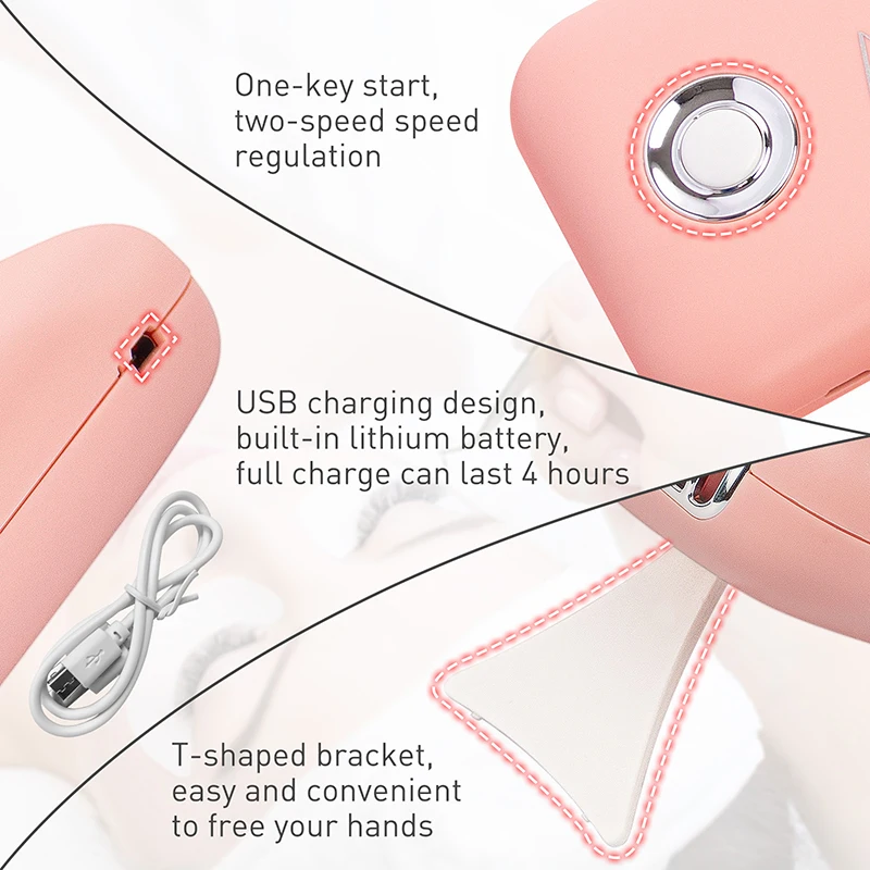 Mini USB Wimpern Fan Trockner Mobile Mini Fan Luft Gebläse Wimpern Klimaanlage Gebläse Kleber Schnell Trocken Wimpern Mascara Trockner Make-Up Fan