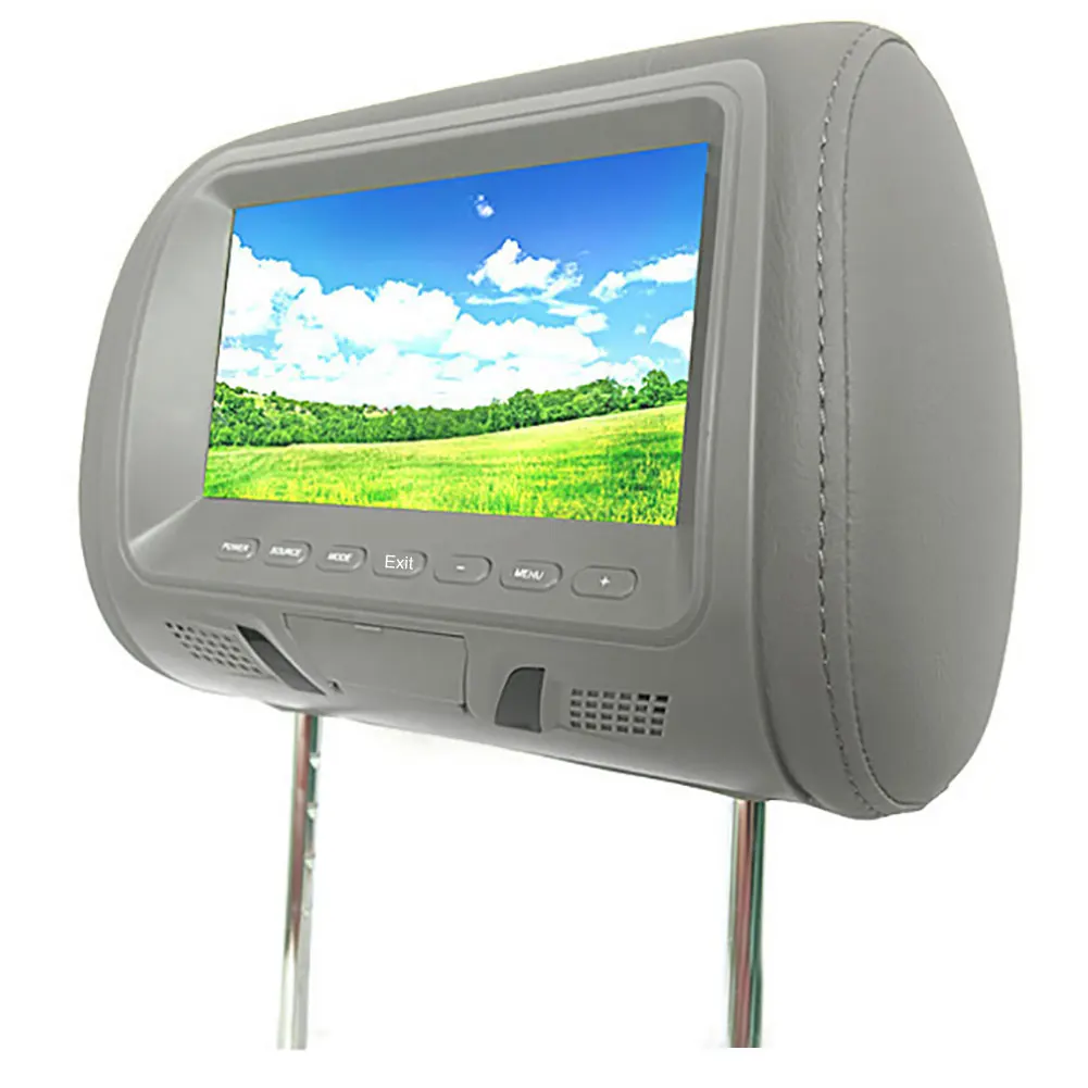 Universal 7 Inch Car Headrest Monitor Rear Seat Pillow Entertainment Multimedia 13 18cm Headrest MP4 MP5 Player