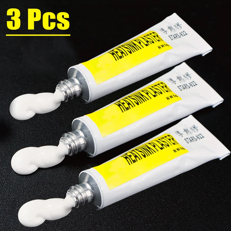 1/2/3pcs Thermal Grease Paste Conductive Heatsink Plaster Viscous Adhesive Glue For Chip VGA RAM LED IC Cooler Radiator Cooling