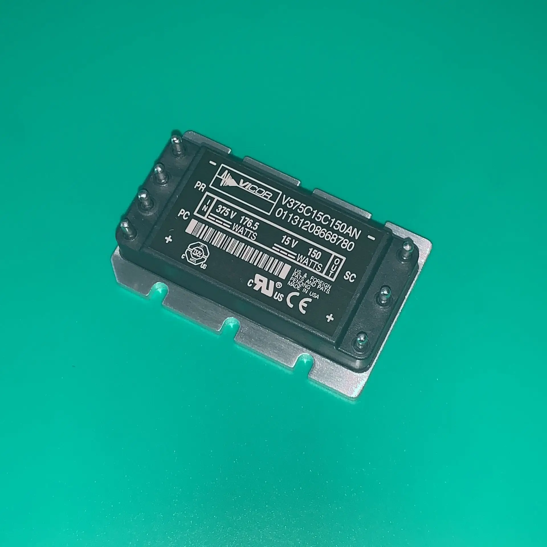 

V375C15C150AN 375Vin 15Vout 150Watts DC-DC Converter Module V375C15C150 AN V375C15C 150AN V375C15 C150AN V375 C15C150AN