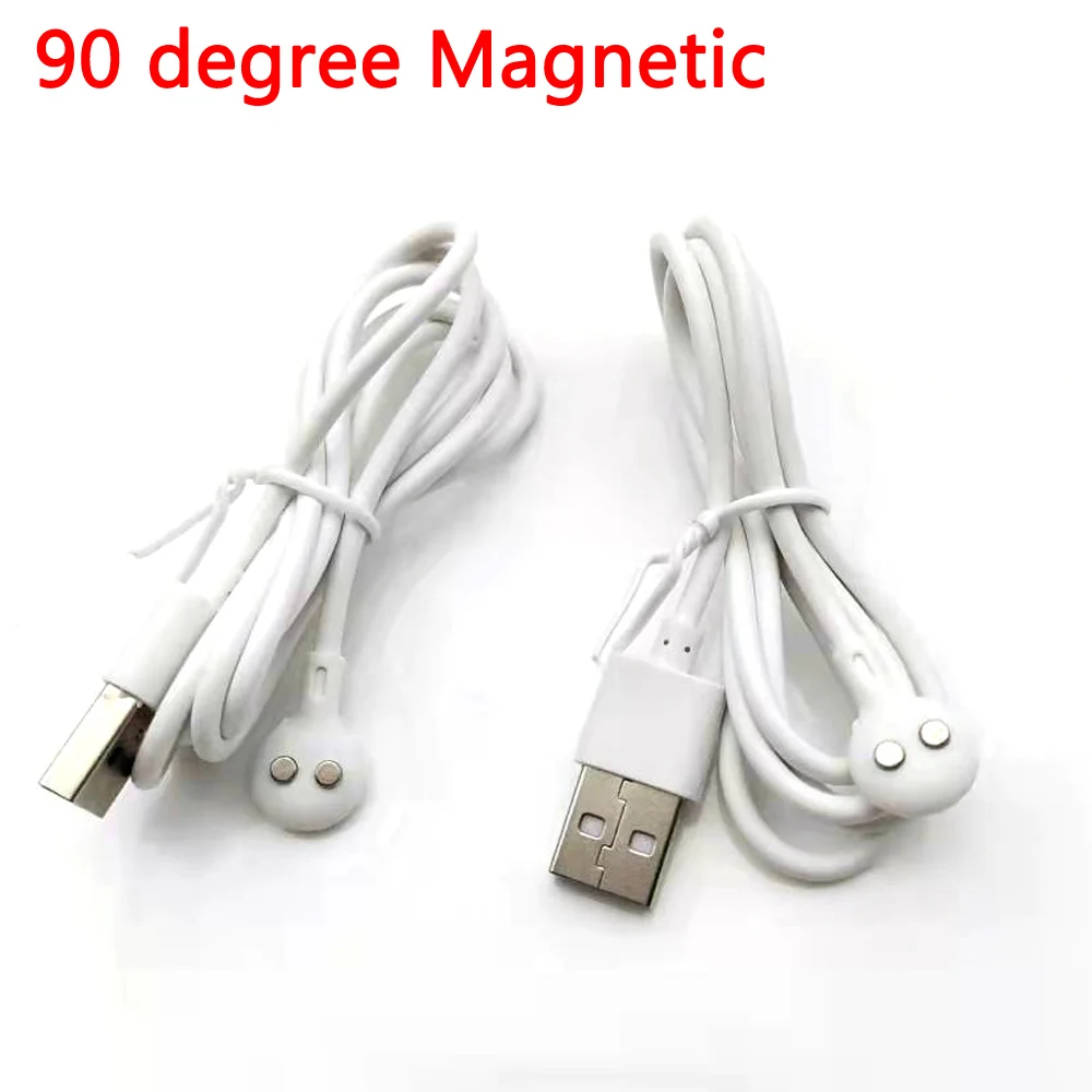 90Degree Magnetic Charging Cable Center Spacing 2P 5mm Suctio USB Power charge connector For Sex toys Products Instrument Device