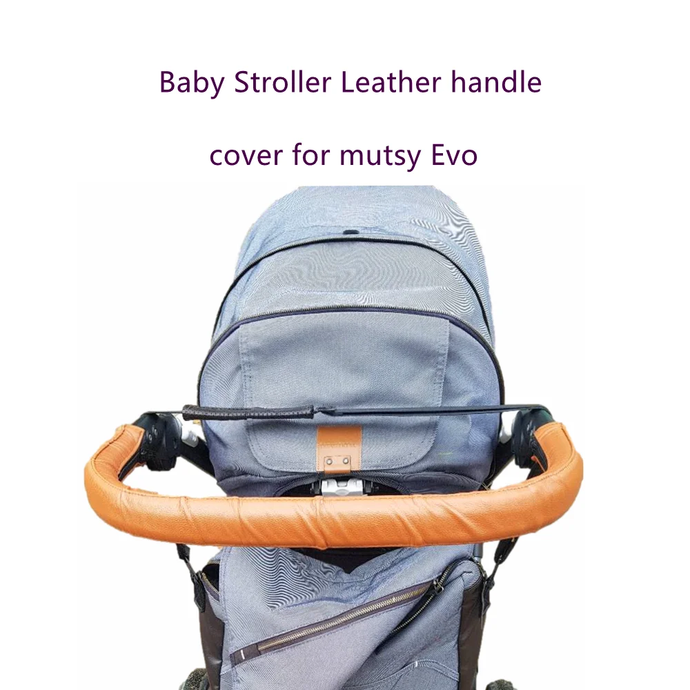 Baby Pu Leather Handle Covers For Mutsy Evo Stroller Pram Bumper Protective Cases Armrest Covers Carriage Bar Accessories