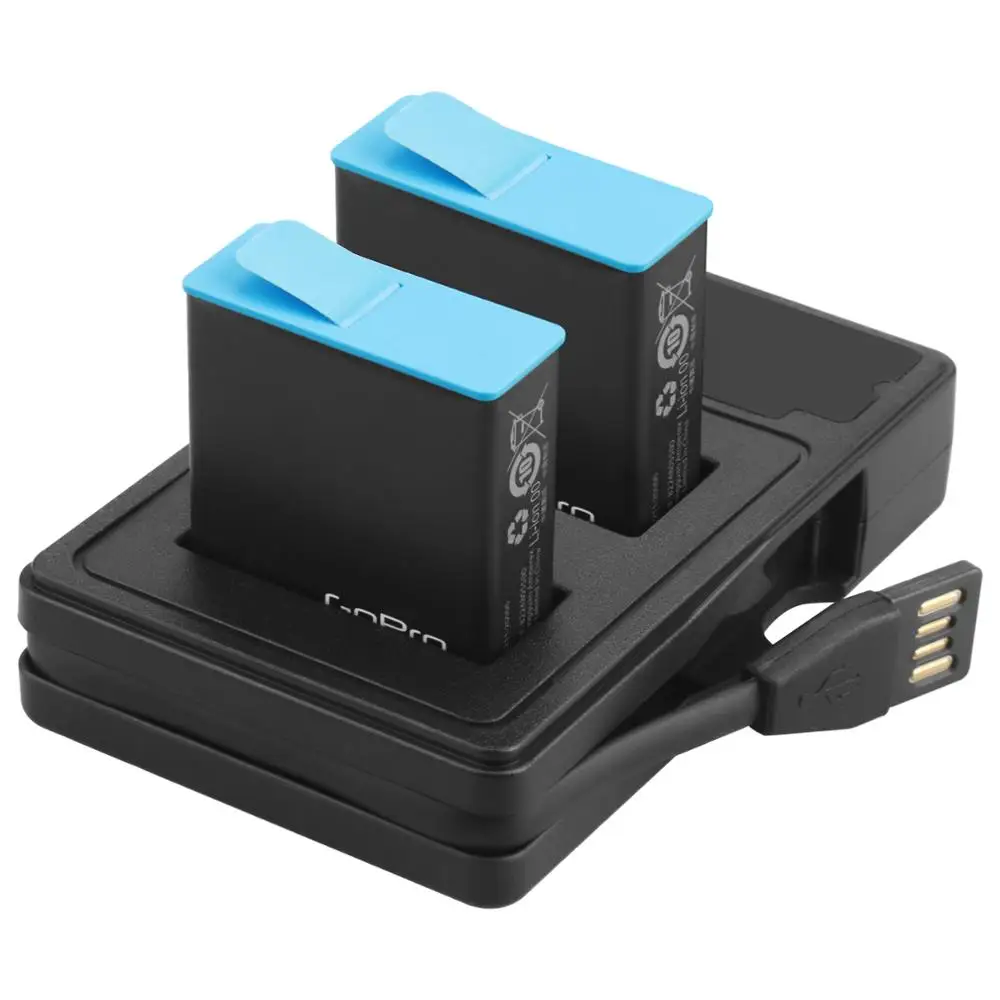 สำหรับ GoPro Hero9 HERO 10 11 12จอแสดงผล LCD แบบคู่อะไหล่ที่ชาร์จพร้อมสายชาร์จอุปกรณ์ชาร์จแบตเตอรี่สีดำ