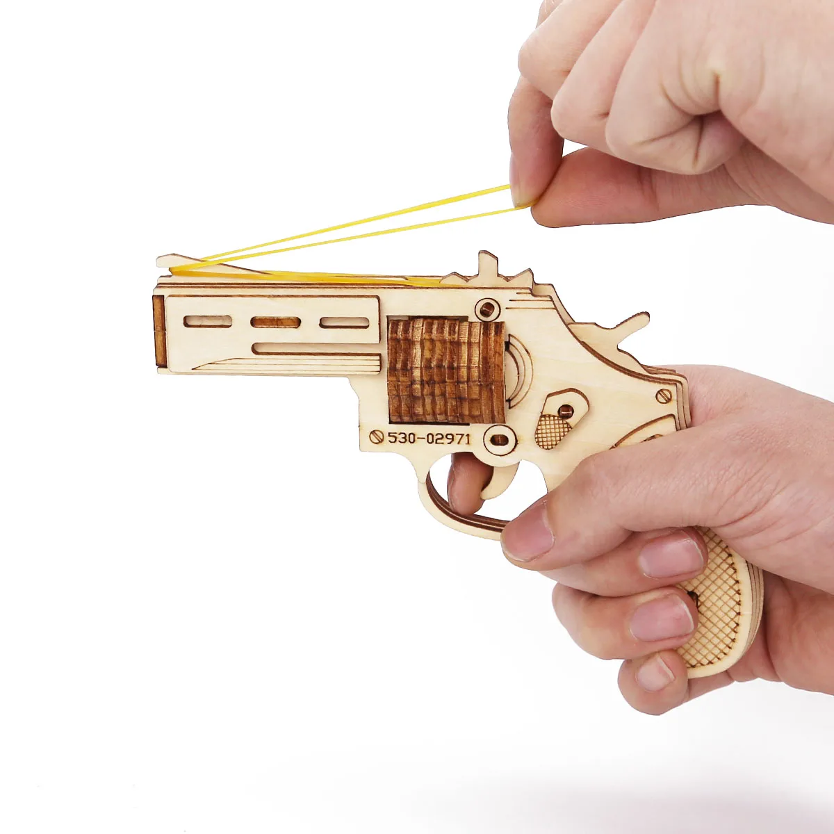 Rubber Band Gun Toy para Meninos, Revólver, Modelo de Montagem, 3D Wooden Puzzle, Pistola Revólver, DIY para Tiro Presente, 3 Tipos, M1911, C96