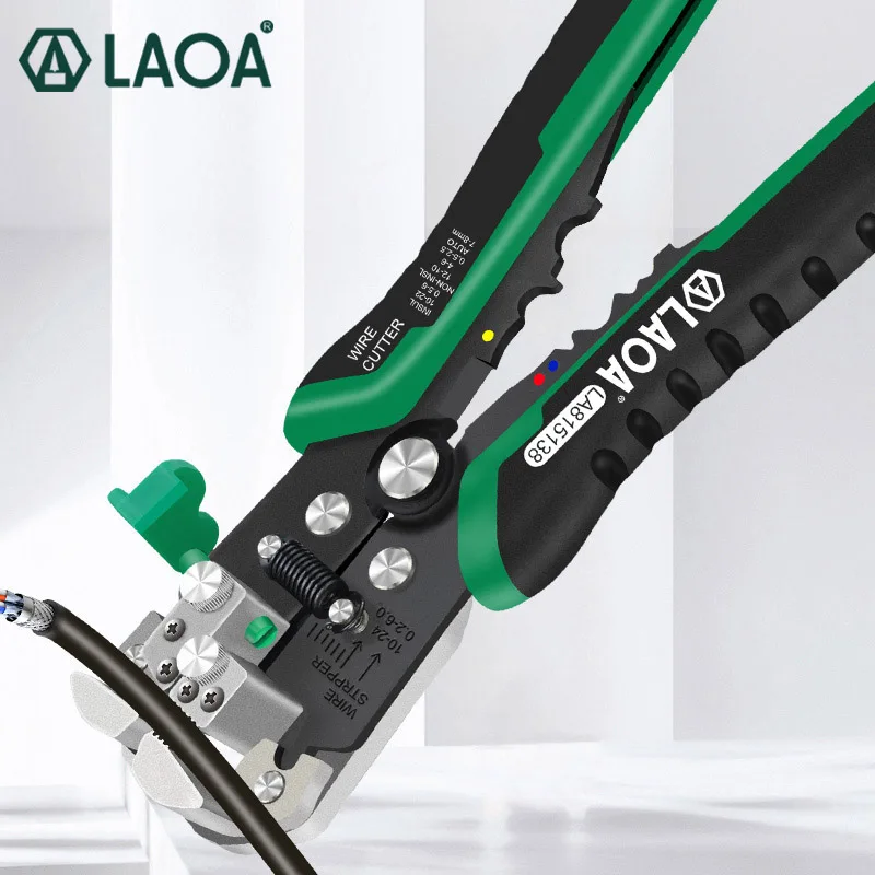 LAOA Wire Stripping Pliers Professional Electrician's Pliers Automatic Stripping Tool Cable cutting Crimping terminal