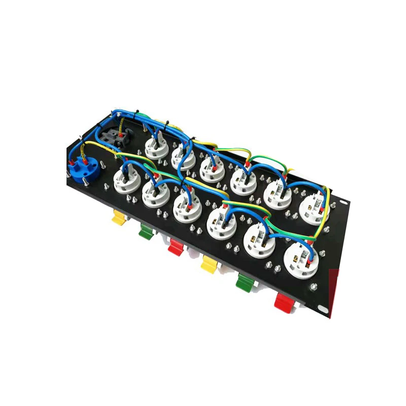 12 way power box industrial plug power cabinet LED screen power box distribution box aviation plug stage through box