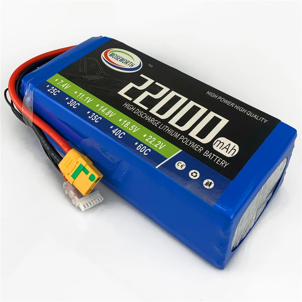 RC LiPo Battery 5S 18.5V 22000mAh 25C-50C For RC Airplane Drone Quadrotor Car Drone Agricultural Aircraft Batteries 5S