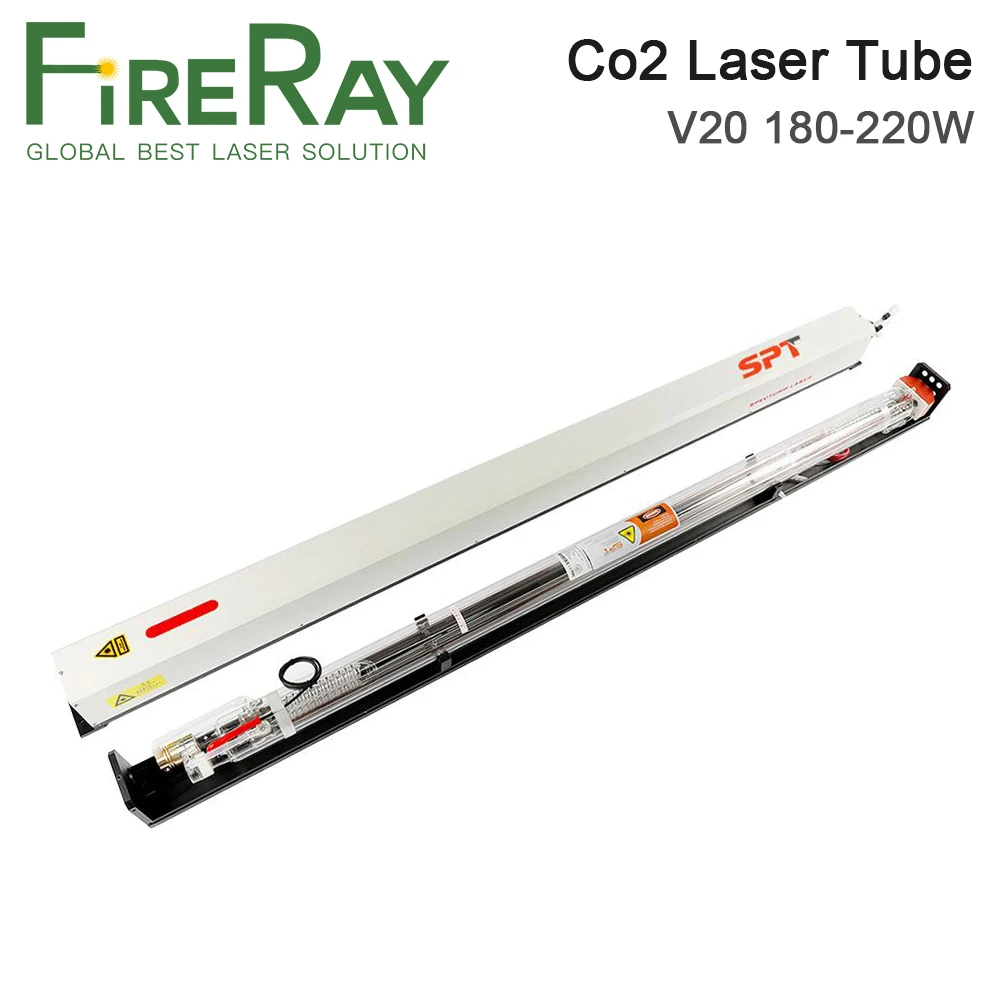 أنبوب ليزر FireRay Co2 V20 180-220W Dia.80mm لآلة القطع والنقش بالليزر CO2