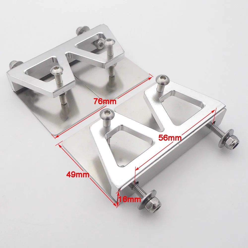 1Pair RC Boat Trim Tabs  Balance Plate 76mm*49mm Trim Flaps for 90-130cm RC Electric Gas Nitro Boat Speed MONO Vee Oval