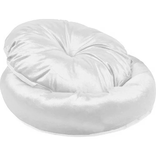 Pet Pretty Foal Feather Soft Cat Dog Bed 50 cm White