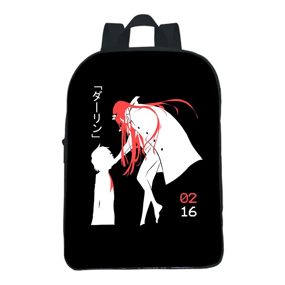 Graphic Print Zero Two Darling In The FranXX  Backpack Men School Bags Women Bag Travel Laptop Bag Girls Backpack Mochila
