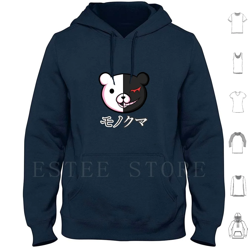 Monokuma Hoodies Long Sleeve Monokuma Danganronpa Monochrome Evil Good Bear Anime Game