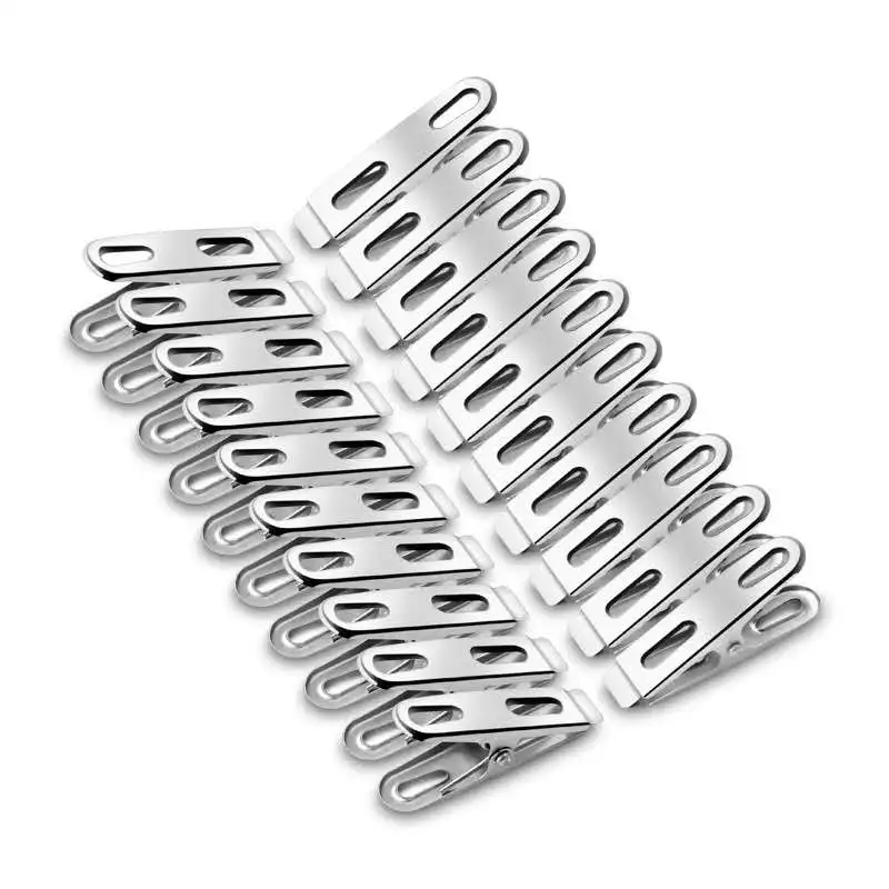 5/10 Pieces Of Stainless Steel Clothespin Hanger Clothes Strong Spring Clothespin Holder Home Decoration Towel Clip Sealing Clip