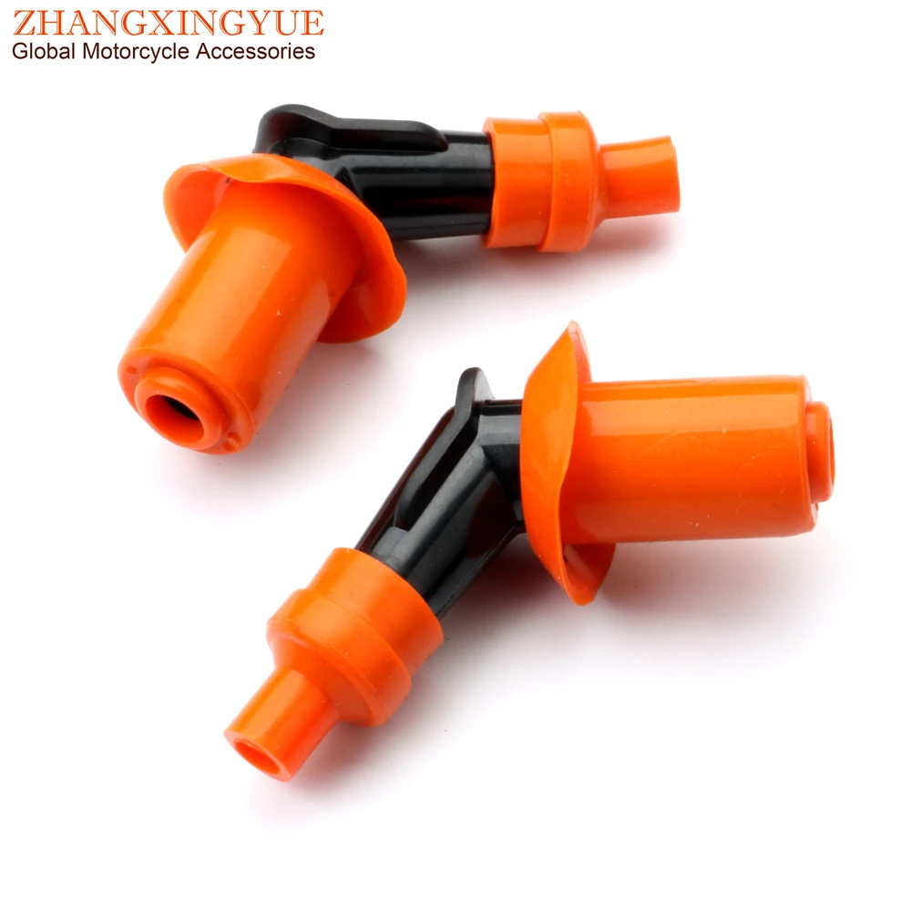 2PC Racing Motorcycle Scooter ATV Bicycle Engine Spark Plug Cap for Honda Yamaha GY6 50cc 70cc 100cc 110cc 125cc 150cc 7mm 4T view 5