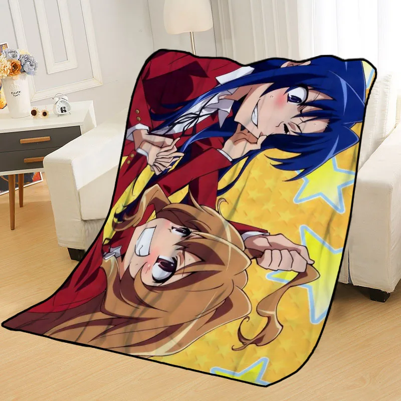 Toradora Blankets Personalized Custom Blankets for Beds Soft DIY Your Picture Decoration Bedroom Throw Travel Blanket