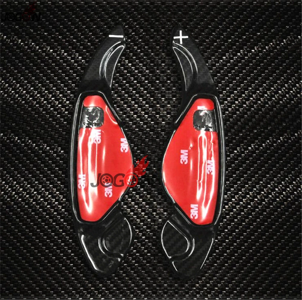 

For Jaguar F-Type 2014-2018 Car Steering Paddle Extension Shifter Trim Real Carbon Fiber