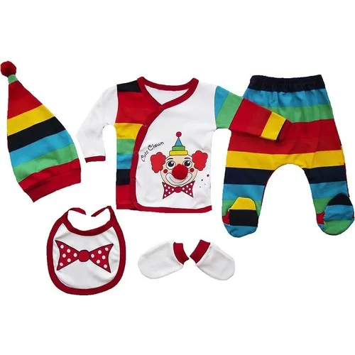 5 Piece Hospital Outfit Set With Baby Pearly Clown Costume