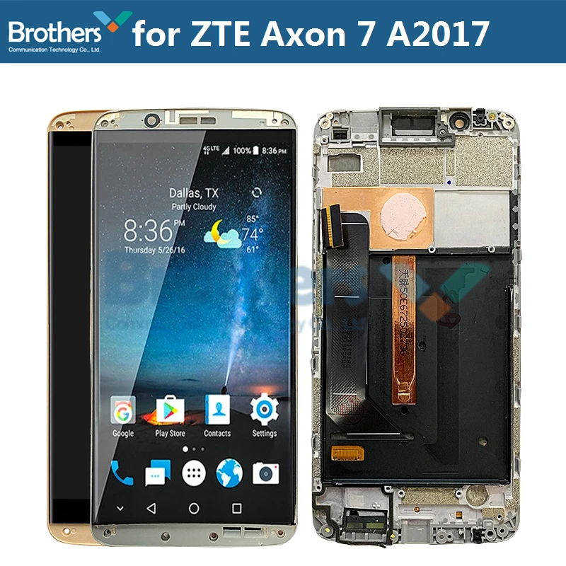 

Original LCD Screen For ZTE Axon 7 A2017 LCD Display for ZTE A2017U A2017G LCD Assembly Touch Screen Digitizer Replacement Test