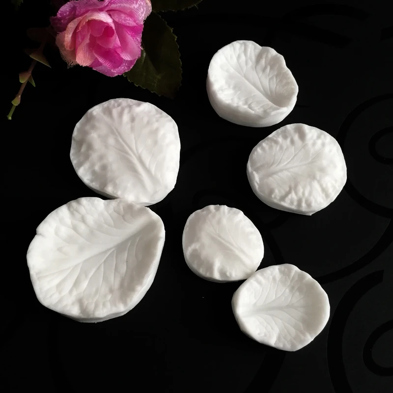 Pansy Flower Leaf Veiners Silicone Mold DIY Fondant Cake Surgar Gumpaste Clay Baking Water Paper Utensils M2478